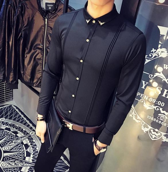 new arrival mens shirt slim fit tuxedo shirts male long sleeve red black white casual shirt men plus size clothing9262443, White;black
new arrival mens shirt slim fit tuxedo shirts male long sleeve red black white casual shirt men plus size clothing9262443, White;black