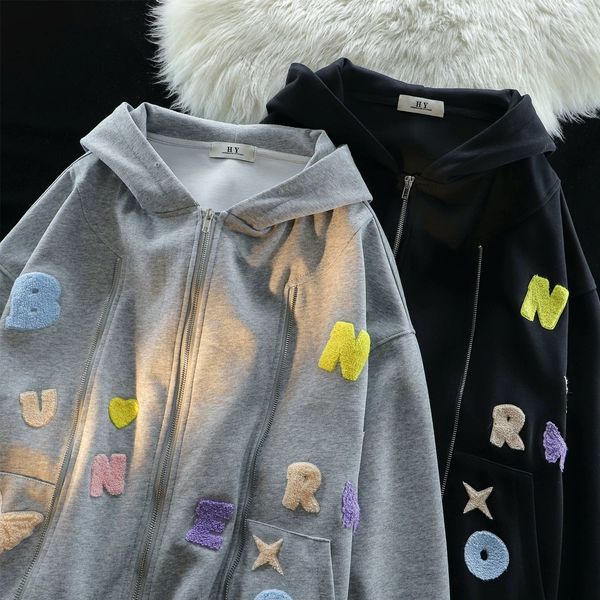 womens hoodies sweatshirts y2k jacket street wear harajuku retro letter embroidery hooded casual long sleeve zipper sweatshirt 230725, Black
womens hoodies sweatshirts y2k jacket street wear harajuku retro letter embroidery hooded casual long sleeve zipper sweatshirt 230725, Black