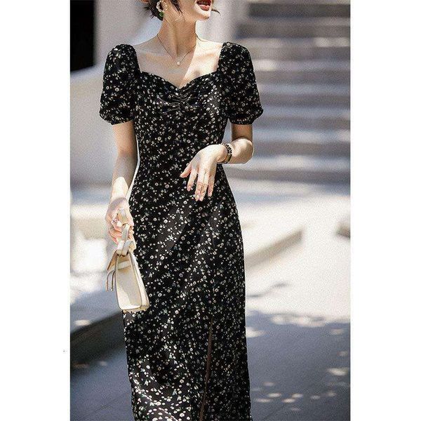 smiling pavilion elegant art high grade french square collar print dress for women summer, Black;gray
smiling pavilion elegant art high grade french square collar print dress for women summer, Black;gray