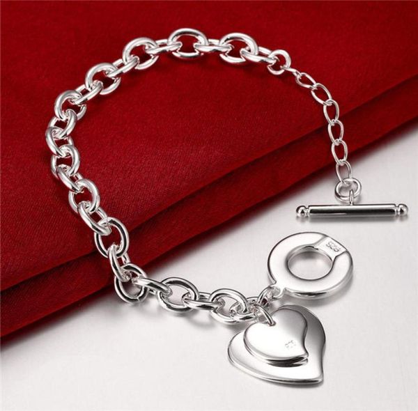 women039s sterling silver plated double heart to charm bracelet gssb284 fashion 925 silver plate jewelry bracelets5548278, Golden;silver
women039s sterling silver plated double heart to charm bracelet gssb284 fashion 925 silver plate jewelry bracelets5548278, Golden;silver