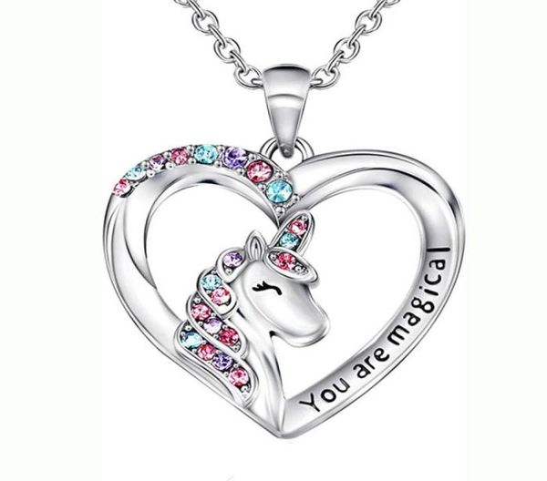 creative new unicorn necklace colorful heartshaped pony children039s love diamond pendant1750943, Silver
creative new unicorn necklace colorful heartshaped pony children039s love diamond pendant1750943, Silver