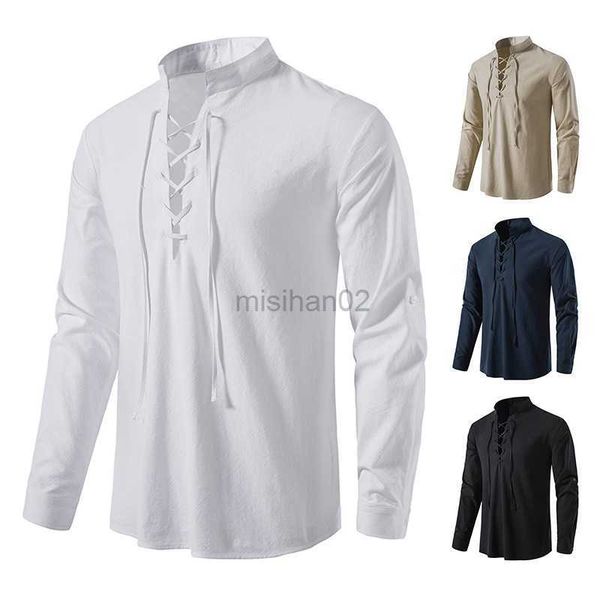 men's casual shirts men's cotton henley shirt long sleeve casual fashion retro medieval vacation beach stand collar long sleeve sh, White;black
men's casual shirts men's cotton henley shirt long sleeve casual fashion retro medieval vacation beach stand collar long sleeve sh, White;black
