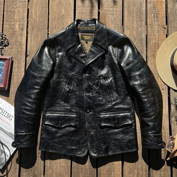 men's jackets tailor brando j68 american retro tea core horse leather switchyard coat work jacket asian size 230724, Black;brown
men's jackets tailor brando j68 american retro tea core horse leather switchyard coat work jacket asian size 230724, Black;brown