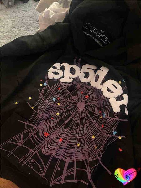 men's hoodies white foam sp5der men women purple cobweb young thug spider hoodie 555555 pullovers quality 2022 sweatshirts t220802 l230, Black
men's hoodies white foam sp5der men women purple cobweb young thug spider hoodie 555555 pullovers quality 2022 sweatshirts t220802 l230, Black