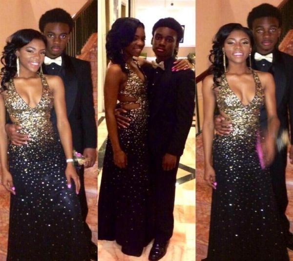 new backless black girl prom dresses mermaid style 2019 with golden beadings sequins girls african party gowns evening wear7991491
new backless black girl prom dresses mermaid style 2019 with golden beadings sequins girls african party gowns evening wear7991491