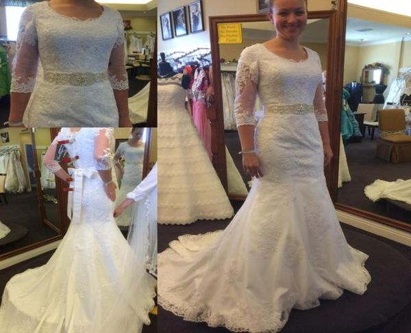 white lace mermaid wedding dresses with 34 long sleeves scoop neckline beaded sash sweep train appliques wedding gowns bridal dre4349283
white lace mermaid wedding dresses with 34 long sleeves scoop neckline beaded sash sweep train appliques wedding gowns bridal dre4349283