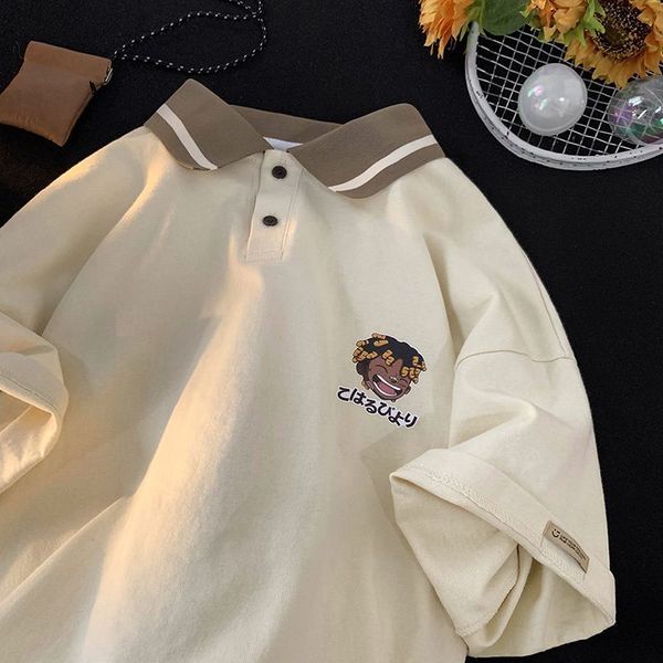 men's casual shirts american retro fashion printed graphic tshirt men and women polo shirt summer couple casual short sleeved harajuku, White;black
men's casual shirts american retro fashion printed graphic tshirt men and women polo shirt summer couple casual short sleeved harajuku, White;black
