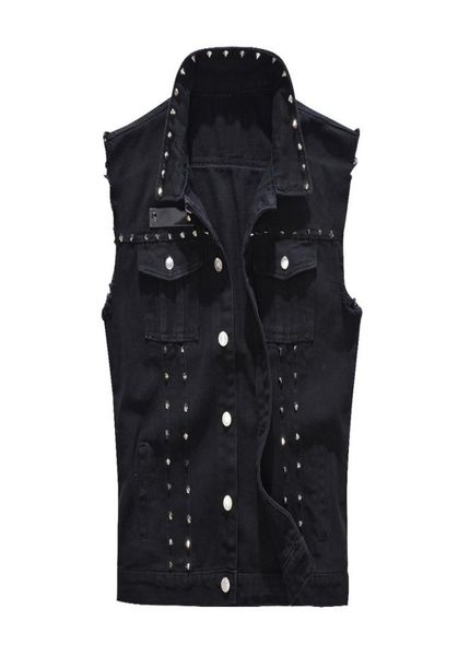 mens vest vintage denim jeans vest male fashion black sleeveless jackets waistcoat men spring autumn rivet hole jeans waistcoats2623056, Black;white
mens vest vintage denim jeans vest male fashion black sleeveless jackets waistcoat men spring autumn rivet hole jeans waistcoats2623056, Black;white