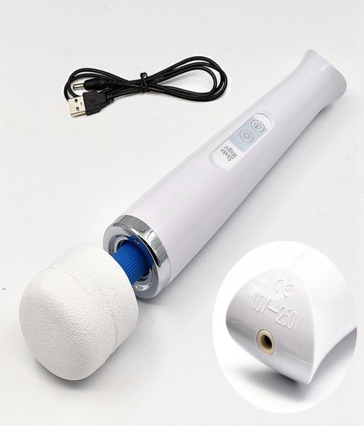 30 speeds cordless magic wand massager rechargeable white muscle relax vibrator8374268
30 speeds cordless magic wand massager rechargeable white muscle relax vibrator8374268