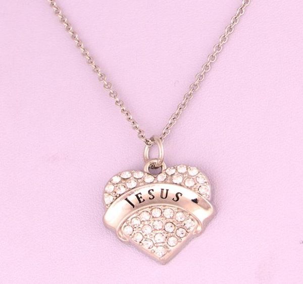 letter jesus heart crystal charm pendant necklace link chain rhodium plated zinc for women men jewelry gifts necklaces3798168, Silver
letter jesus heart crystal charm pendant necklace link chain rhodium plated zinc for women men jewelry gifts necklaces3798168, Silver