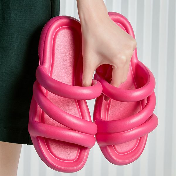 outdoor wearing eva slippers for women summer soft soles fashionable beach flat bottoms one line slipper women pink, Black
outdoor wearing eva slippers for women summer soft soles fashionable beach flat bottoms one line slipper women pink, Black