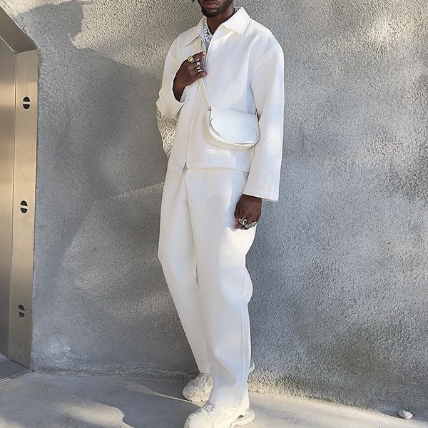 men s tracksuits 2023 spring autumn fashion jacket and coat casual pants two piece sets mens suit white large size ropa hombre 230724, Gray
men s tracksuits 2023 spring autumn fashion jacket and coat casual pants two piece sets mens suit white large size ropa hombre 230724, Gray