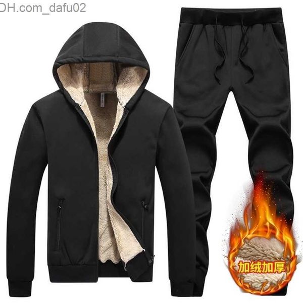 men's tracksuits winter men casual sets solid color zipper mens sportswear hooded tracksuit jacketpants warm thick velvet sports suit 2, Gray
men's tracksuits winter men casual sets solid color zipper mens sportswear hooded tracksuit jacketpants warm thick velvet sports suit 2, Gray