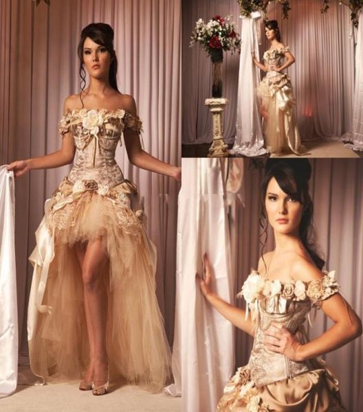vintage new fashion champagne wedding dress cap sleeves handmade flower high low custom made princess wedding dresses bridal gown7426583, White
vintage new fashion champagne wedding dress cap sleeves handmade flower high low custom made princess wedding dresses bridal gown7426583, White