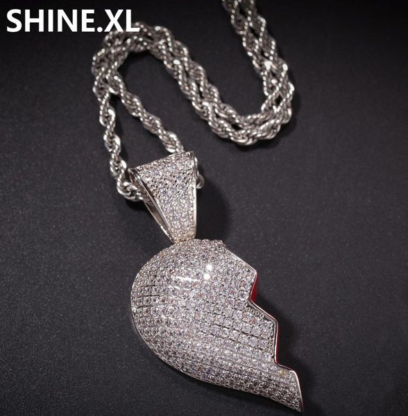 fashion broken heart iced out chain pendant necklace statement gold color cubic zircon necklace hip hop men039s jewelry gift3202387, Silver
fashion broken heart iced out chain pendant necklace statement gold color cubic zircon necklace hip hop men039s jewelry gift3202387, Silver