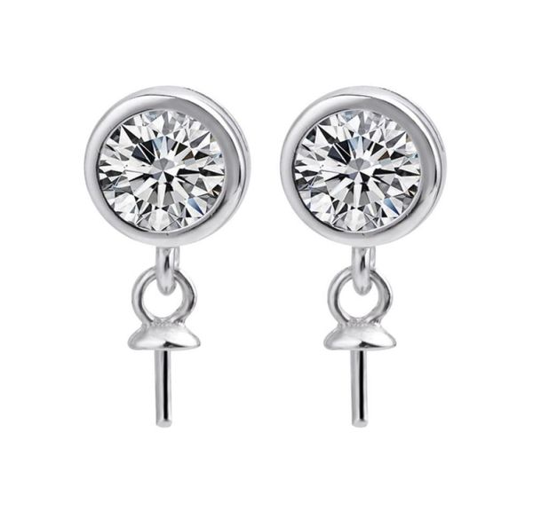 elegant classic round zircon earring pearl mounts 925 sterling silver findings fine jewelry making 5 pairs1199958, Slivery;crystal
elegant classic round zircon earring pearl mounts 925 sterling silver findings fine jewelry making 5 pairs1199958, Slivery;crystal