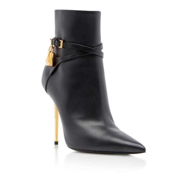 pointy brand padlock tom-fords boot thin heel luxury designer woman boot women and gold heeled ankle toe dress wedding boots party gift with, Black
pointy brand padlock tom-fords boot thin heel luxury designer woman boot women and gold heeled ankle toe dress wedding boots party gift with, Black