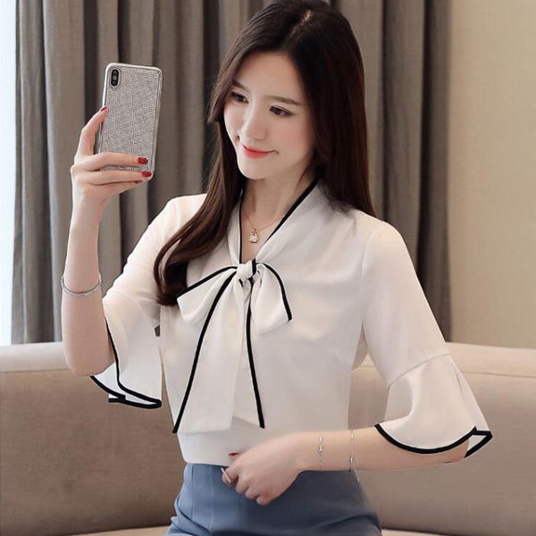 women's blouses shirts 2023 korean pure fashionable loose thin solid color bow short sleeve ruffle chiffon shirt summer 230724, White
women's blouses shirts 2023 korean pure fashionable loose thin solid color bow short sleeve ruffle chiffon shirt summer 230724, White