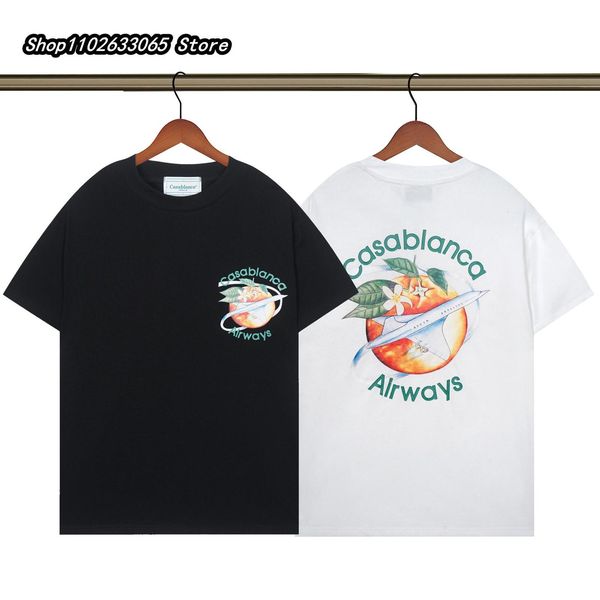 men's casual shirts casablanca 2023 front and back alphabet printed street tshirt fashion comfortable 230724, White;black
men's casual shirts casablanca 2023 front and back alphabet printed street tshirt fashion comfortable 230724, White;black