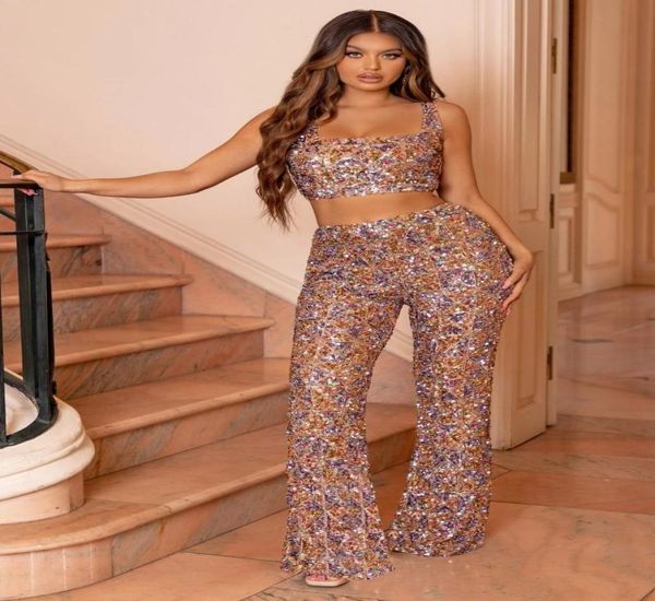 party dresses 2021 summer women039s fashion sequins twopiece set sleeveless tight short high waist flared trousers 9924206, White;black
party dresses 2021 summer women039s fashion sequins twopiece set sleeveless tight short high waist flared trousers 9924206, White;black