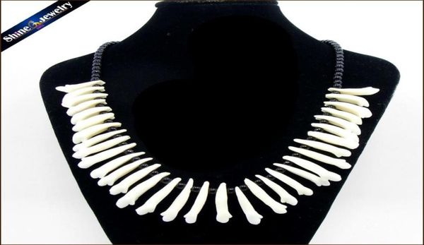 real wolf tooth fangs canine pendant chain black glass beaded strand choker chunky statement bib necklace amulet tribal jewelry 206304814, Silver
real wolf tooth fangs canine pendant chain black glass beaded strand choker chunky statement bib necklace amulet tribal jewelry 206304814, Silver
