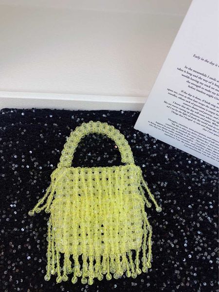 new light yellow tassel bag beaded bag handmade women's handbag fashion trend beaded bag 230725
new light yellow tassel bag beaded bag handmade women's handbag fashion trend beaded bag 230725