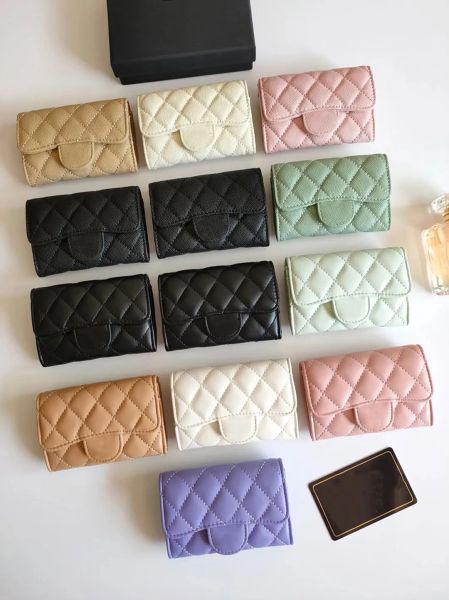 luxury c fashion designer women card holder fold flap classic pattern caviar lambskin casual black woman small mini wallet lady purses color, Brown;gray
luxury c fashion designer women card holder fold flap classic pattern caviar lambskin casual black woman small mini wallet lady purses color, Brown;gray