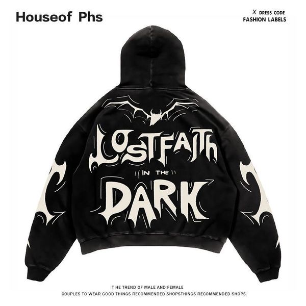 women's hoodies sweatshirts hooded sweater american y2k retro letter printing spring hooded oversize loose longsleeved men's and w, Black
women's hoodies sweatshirts hooded sweater american y2k retro letter printing spring hooded oversize loose longsleeved men's and w, Black