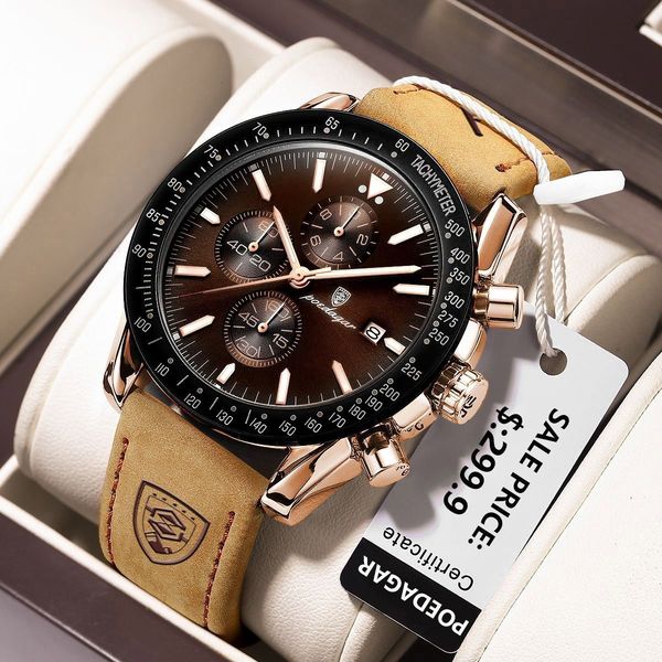wristwatches poedagar luxury casual sport watch brand creative chronograph silicone strap date luminous waterproof men watches male clock 23, Slivery;brown
wristwatches poedagar luxury casual sport watch brand creative chronograph silicone strap date luminous waterproof men watches male clock 23, Slivery;brown