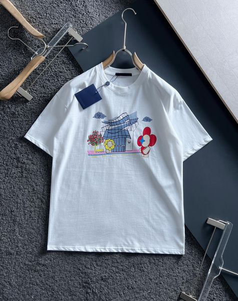 2023 new cotton fashion trend printed short-sleeved t-shirt casual men's and women's loose base top, White
2023 new cotton fashion trend printed short-sleeved t-shirt casual men's and women's loose base top, White