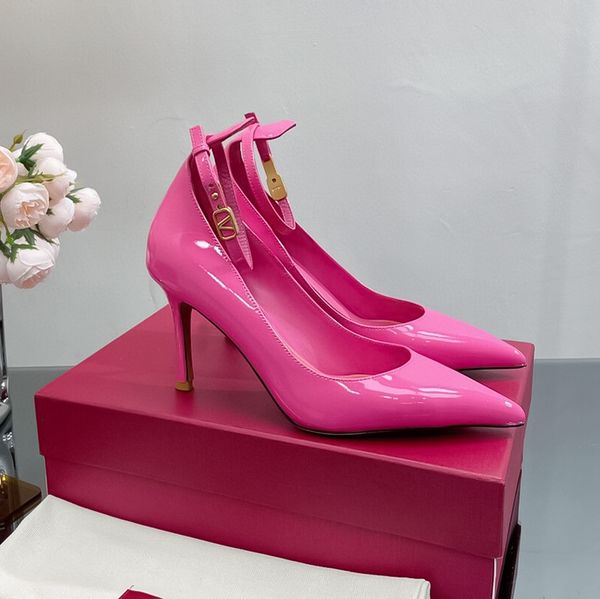 womens stiletto heels party wedding shoes leather pointed one-line buckle comfortable spring and autumn party style wedding shoes size 35-42, Black
womens stiletto heels party wedding shoes leather pointed one-line buckle comfortable spring and autumn party style wedding shoes size 35-42, Black