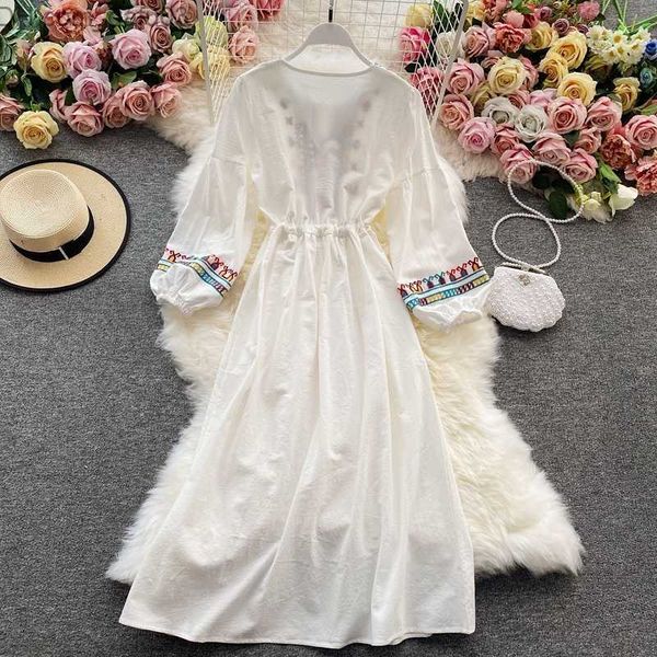 basic casual dresses basic casual dresses linen dress woman embroidery long sleeve dress elegant ethnic boho white clothes autumn z230726, Black;gray
basic casual dresses basic casual dresses linen dress woman embroidery long sleeve dress elegant ethnic boho white clothes autumn z230726, Black;gray