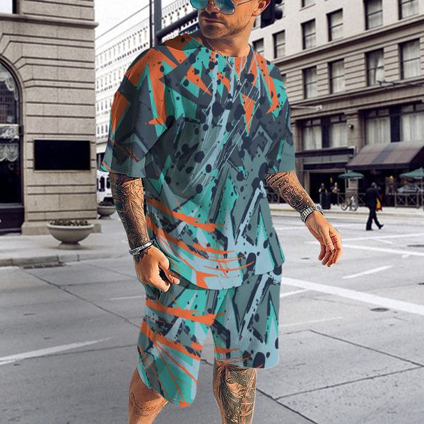 mens tracksuits summer outdoor trend shorts 2 piece outfit 3d camouflage printed men oversized sports suits casual oneck clothing 230724, Gray
mens tracksuits summer outdoor trend shorts 2 piece outfit 3d camouflage printed men oversized sports suits casual oneck clothing 230724, Gray