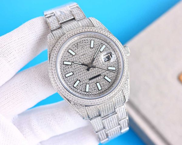 luxury oyster perpetual watch for men olex 41mm wxoh jasonoo7 ladies brand full diamond uhr dial iced out montre sapphire with box, Slivery;brown
luxury oyster perpetual watch for men olex 41mm wxoh jasonoo7 ladies brand full diamond uhr dial iced out montre sapphire with box, Slivery;brown