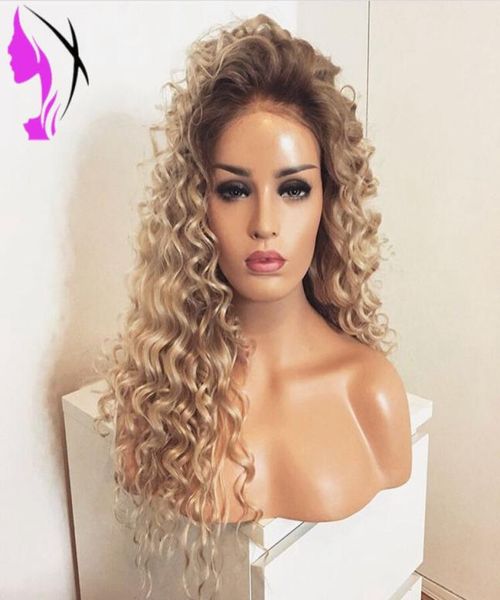 new brown roots with blonde color ombre wigs heat resistant two tone afro kinky curly synthetic lace front wig for africa american2046721, Black
new brown roots with blonde color ombre wigs heat resistant two tone afro kinky curly synthetic lace front wig for africa american2046721, Black