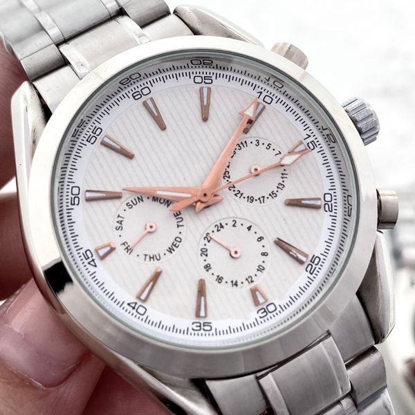 aaa new men's watch designer automatic mechanical movement casual watch stainless steel strap 40mm dial waterproof watch christmas gift, Slivery;brown
aaa new men's watch designer automatic mechanical movement casual watch stainless steel strap 40mm dial waterproof watch christmas gift, Slivery;brown