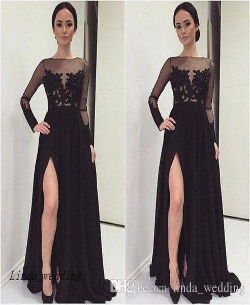 2019 elegant black long sleeves bridesmaid dress appliques side slit formal maid of honor gown plus size custom made4833975, White;pink
2019 elegant black long sleeves bridesmaid dress appliques side slit formal maid of honor gown plus size custom made4833975, White;pink