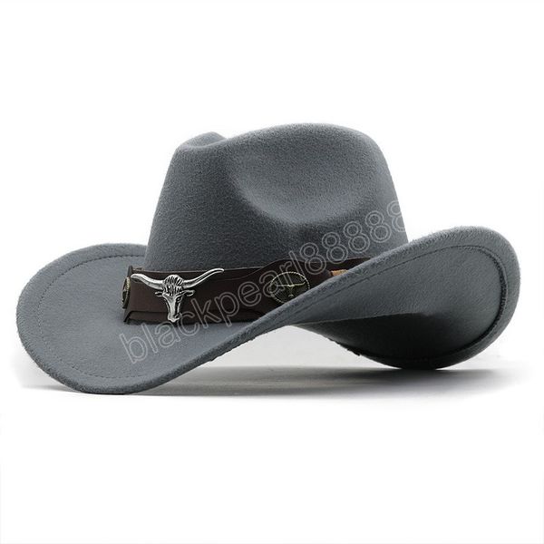 new wome men western cowboy fedora hat black wool chapeu party hat gentleman jazz sombrero hombre cap dad cowgirl hats, Blue;gray
new wome men western cowboy fedora hat black wool chapeu party hat gentleman jazz sombrero hombre cap dad cowgirl hats, Blue;gray