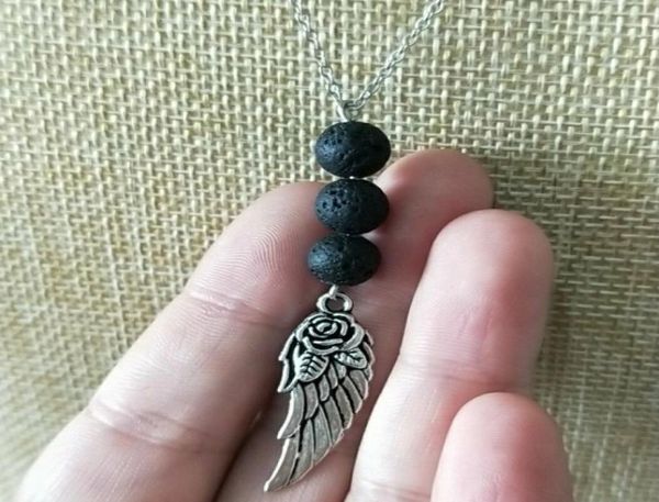 wings charms black lava diffuser pendant necklace volcanic rock bead diy aromatherapy essential oil diffusers necklaces women jewe3572023, Silver
wings charms black lava diffuser pendant necklace volcanic rock bead diy aromatherapy essential oil diffusers necklaces women jewe3572023, Silver