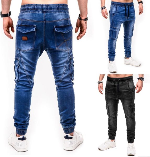 men039s skinny jeans backpack pocket bicycle jeans tie up jogging casual pencil pants8409157, Blue 
men039s skinny jeans backpack pocket bicycle jeans tie up jogging casual pencil pants8409157, Blue