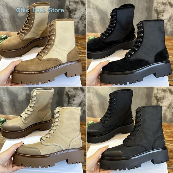 designer boots women fashion cosy comfort shoes ce triomphe vintage lace-up boot nylon sude calfskin thick sole boot outdoor casual knight b, Black
designer boots women fashion cosy comfort shoes ce triomphe vintage lace-up boot nylon sude calfskin thick sole boot outdoor casual knight b, Black
