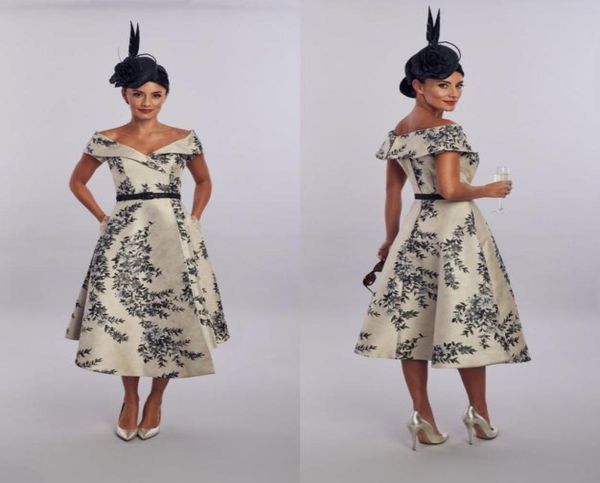 elegent a line house of mooshki mother of the bride dress off shoulder short sleeve print sash wedding guest dresss tea length eve7925811, Black;red
elegent a line house of mooshki mother of the bride dress off shoulder short sleeve print sash wedding guest dresss tea length eve7925811, Black;red