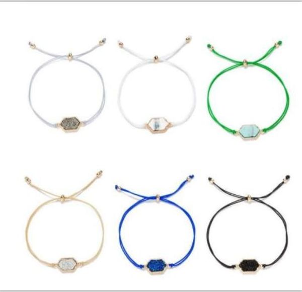 drusy druzy bracelet gold plated oval hexagon resin druse adjustable rope chain bracelets friendship wristband lady jewelry7926033, Golden;silver
drusy druzy bracelet gold plated oval hexagon resin druse adjustable rope chain bracelets friendship wristband lady jewelry7926033, Golden;silver
