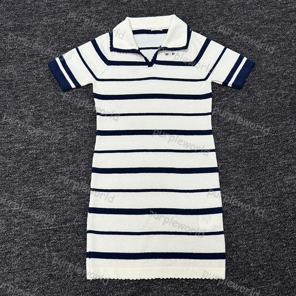 womens casual dress classic striped knit dress fashion lapel letter pattern summer short sleeve clothing, White;black
womens casual dress classic striped knit dress fashion lapel letter pattern summer short sleeve clothing, White;black