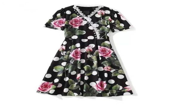 european and american women039s wear for spring 2021 short sleeve vneck fashion black dress with polka dot floral print8232643, Black;gray
european and american women039s wear for spring 2021 short sleeve vneck fashion black dress with polka dot floral print8232643, Black;gray