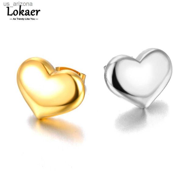 lokaer chunky stainless steel love heart stud earrings for women exquisite texture metal stylish jewelry girlfriend gift e23026 l230620, Golden;silver
lokaer chunky stainless steel love heart stud earrings for women exquisite texture metal stylish jewelry girlfriend gift e23026 l230620, Golden;silver