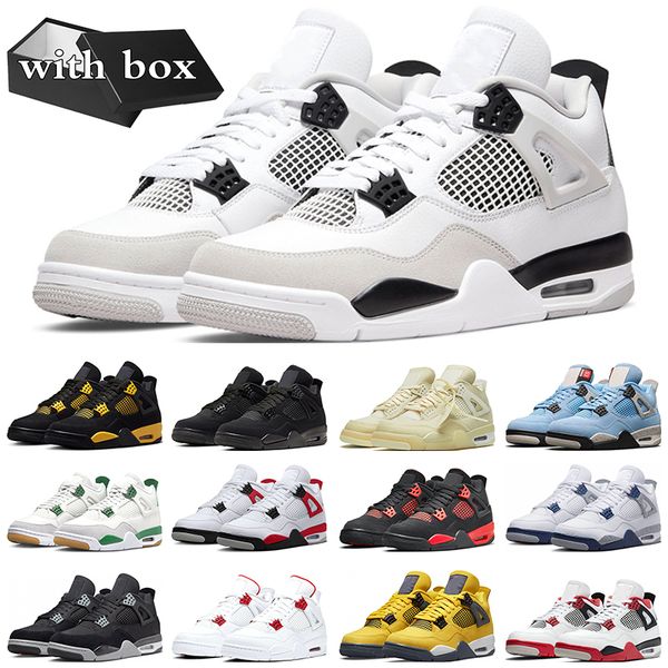 with box 4 4s basketball shoes mens trainers red thunder military black cat pine green university blue fire red women sneakers
with box 4 4s basketball shoes mens trainers red thunder military black cat pine green university blue fire red women sneakers