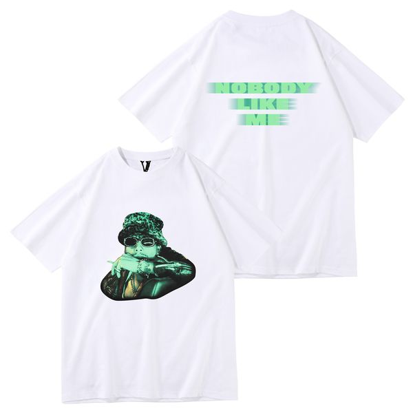 men's and women's short sleeve fashion brand vlone head portrait big v letter printing high street couple costume short sleeve t-s, White;black
men's and women's short sleeve fashion brand vlone head portrait big v letter printing high street couple costume short sleeve t-s, White;black