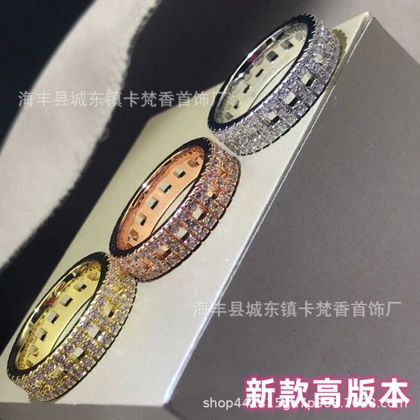 original designer thick gold high edition full diamond ring women's versatile jewelry tiktok tiffay the same recommended finger, Silver
original designer thick gold high edition full diamond ring women's versatile jewelry tiktok tiffay the same recommended finger, Silver