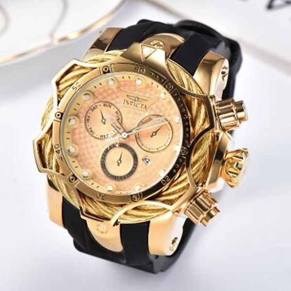 luxury mens watches quartz watch invictabrand small needle run clock rubber belt men fashion accessories, Slivery;brown
luxury mens watches quartz watch invictabrand small needle run clock rubber belt men fashion accessories, Slivery;brown